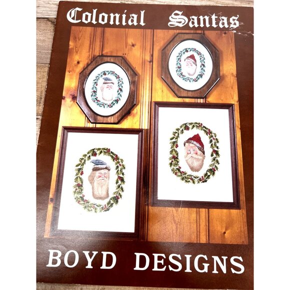 Colonial Santas Cross Stitch Patterns By Boyd Designs - Picture 2 of 3